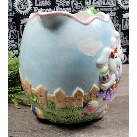 GKA Collectors Easter Bunny Egg Hunt Water Juice Serving Pitcher - Picture 4 of 16